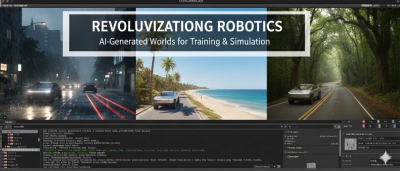 Scaling Robot Simulation: Using AI-Generated Worlds for Domain Randomization